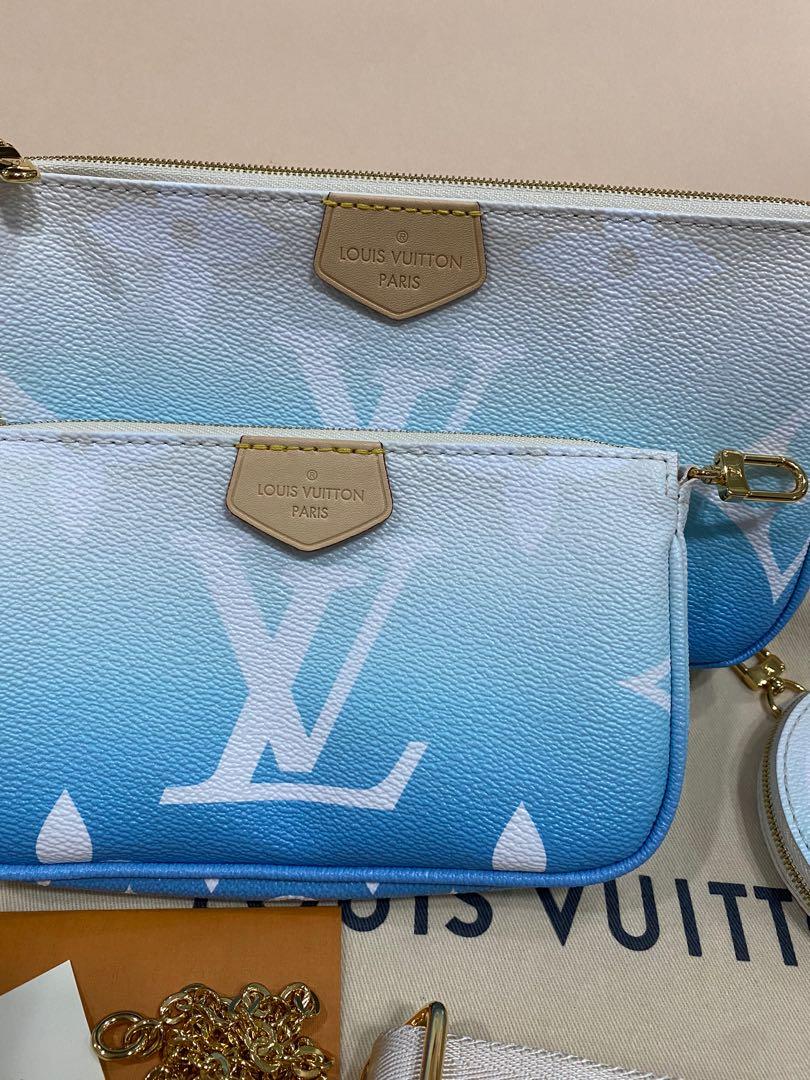 Louis Vuitton LV multi pochette by the pool Blue ref.274553 - Joli Closet