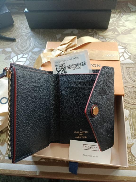  Customer reviews: Louis Vuitton Victorine Wallet Monogram  Empreinte Leather M63701 Scarlet