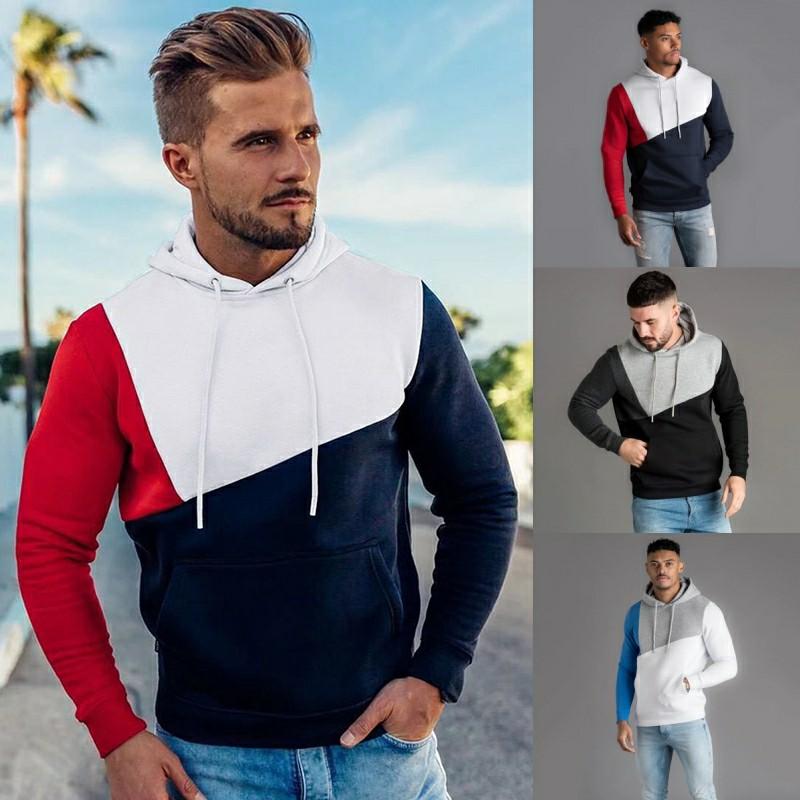 M 3XL men European style hoodie Jacket pullover sweatshirt long sleeve