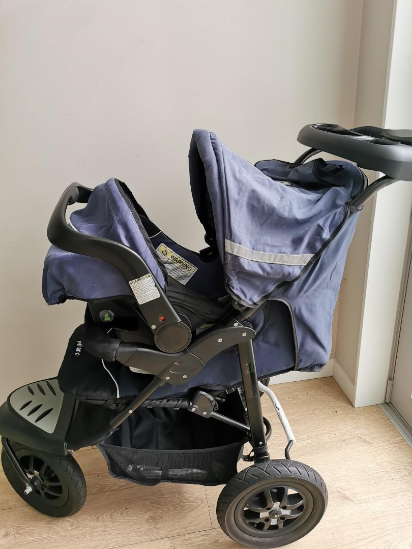 Milano 3 cheap wheel stroller
