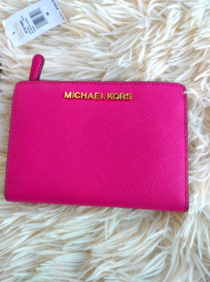 Mk fuchsia pink wallet Women s Fashion Bags Wallets Wallets