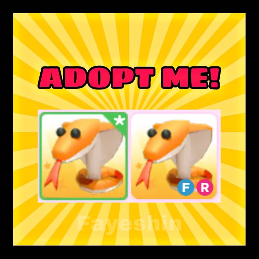 New Adopt Me Legendary Cobra Normal Fly Ride Video Gaming Video Games Others On Carousell