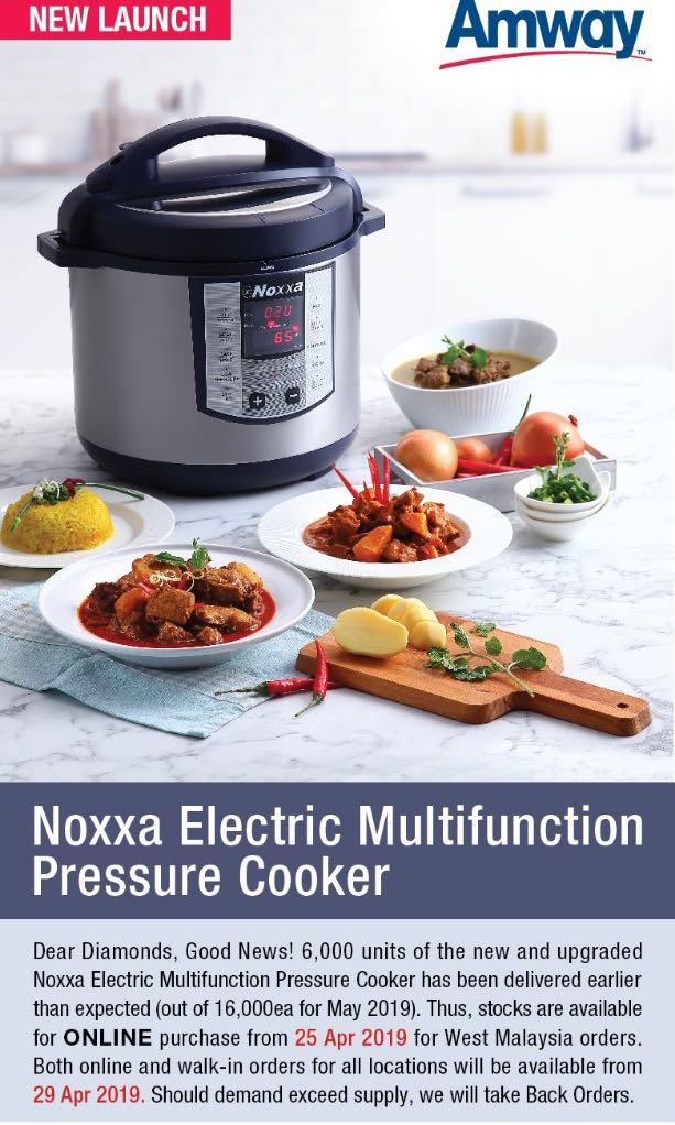 Noxxa Electric Multifunction Pressure Cooker 2019, TV & Home