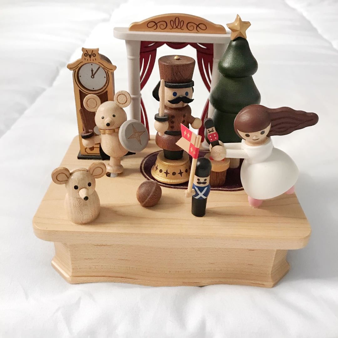 Nutcracker ballet wooden music box, Home & Furniture on Carousell