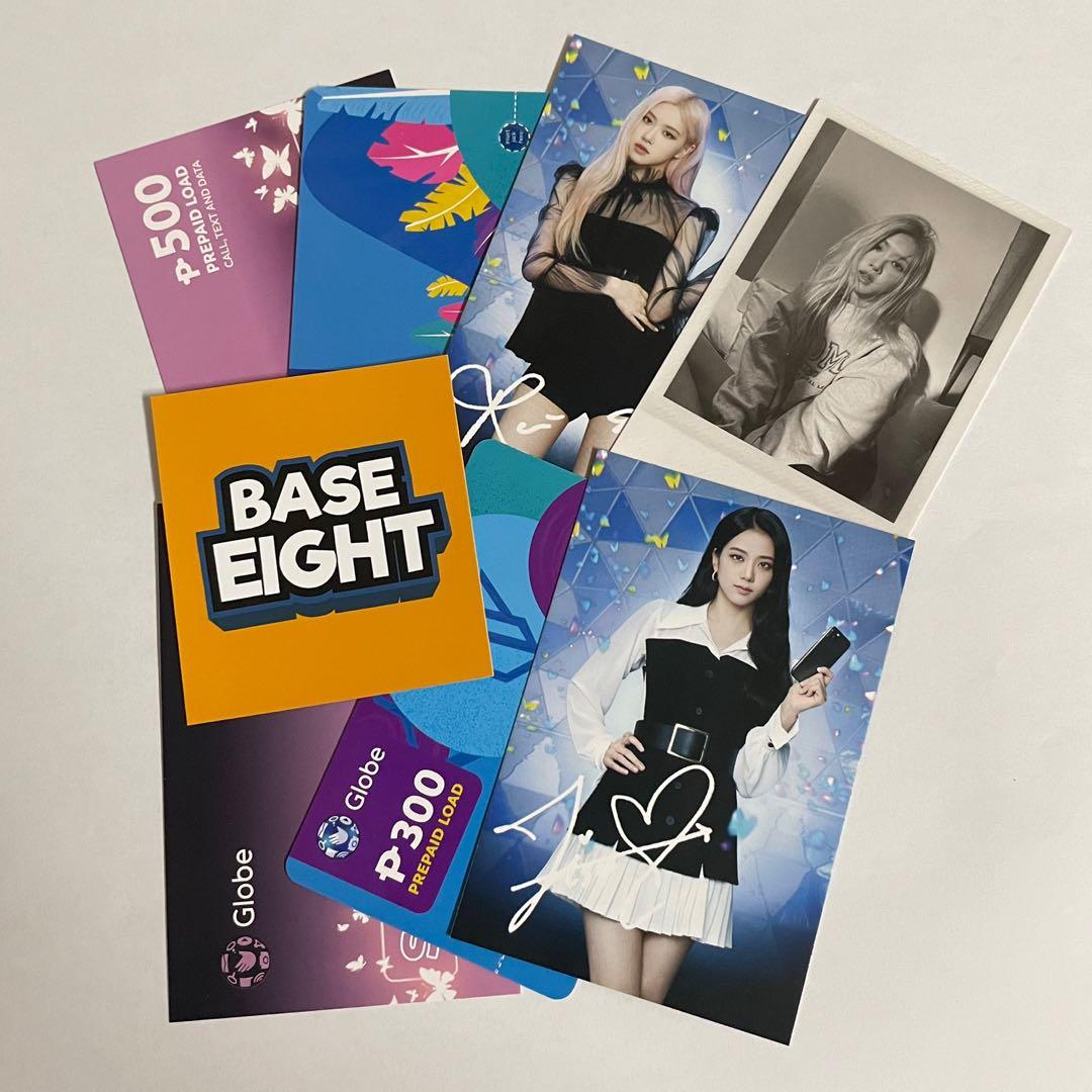(On Hand) Blackpink Globe Photocards (Category: K-Wave Merchandise) located in Quezon City. Submitted by baseeightph (Listing ID 1093741582, Image 2). Description: On Hand Blackpink Photocard 0- Jennie 0 - Lisa 1 - Rosé Bundle (Globe Photocard + R Polaroid) - 360 1 - Jisoo: 160 Note: can do shopee checkout for this. Just message me 😄.