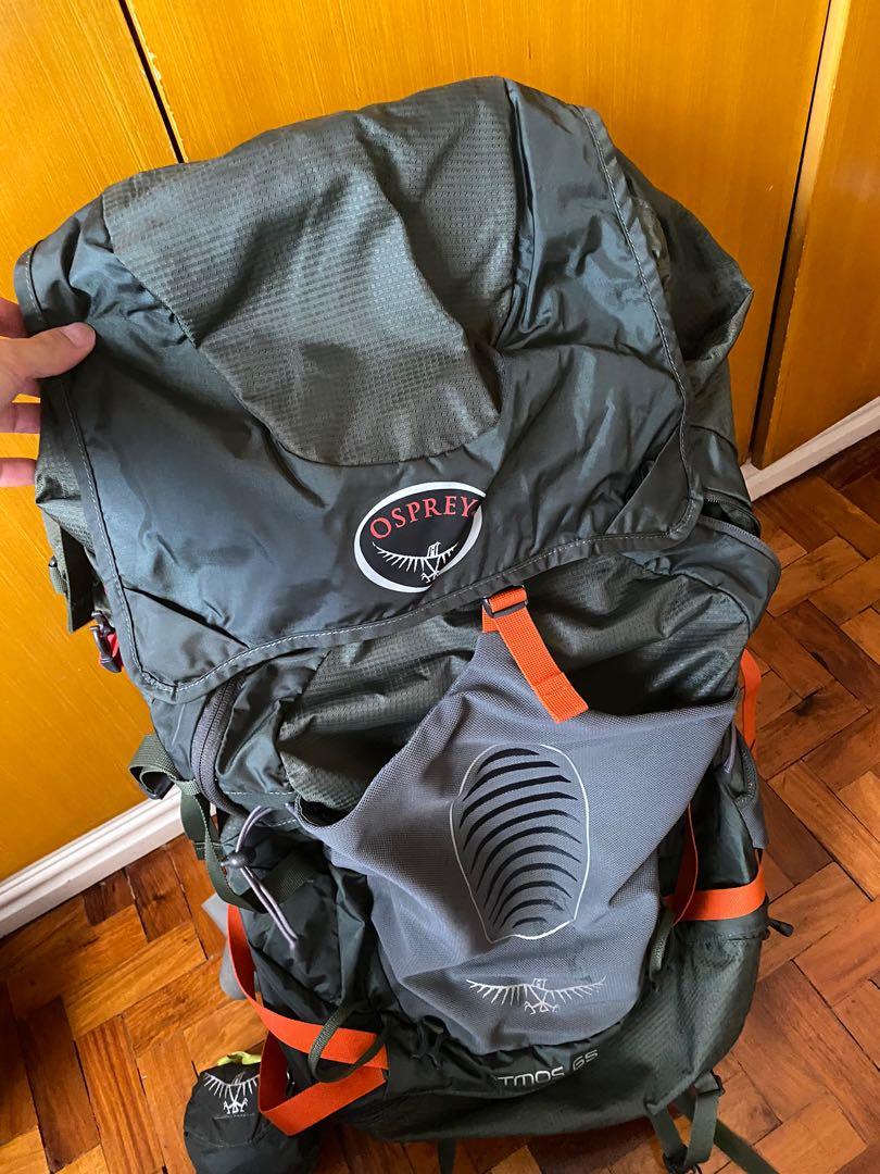 Osprey Atmos 65 AG backpack with rain cover Men s Fashion Bags Backpacks on Carousell