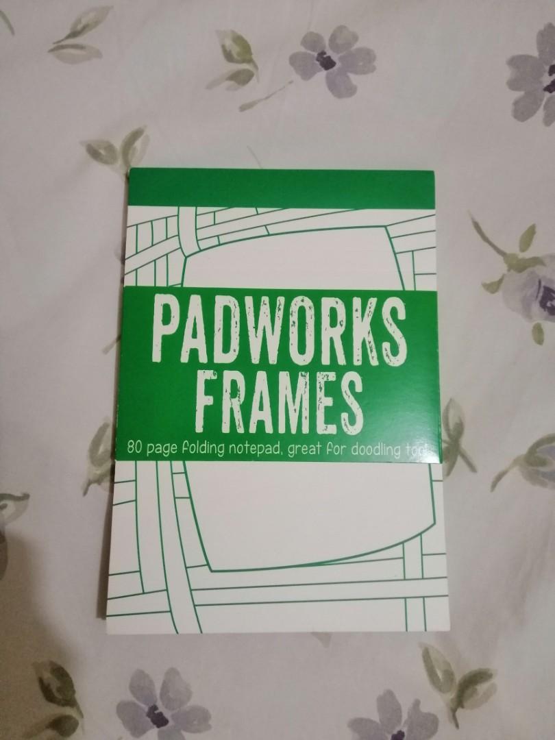 Pad works frames pad paper (Category: Craft Supplies & Tools) located in Manila. Submitted by daisythejane (Listing ID 1095081035, Image 1). Description: Pad works frames pad paper 80 pages with 8 different designs Can be used for scrapbooking or framing for picture frame or as a normal pad paper for writing or doodling Colored backing Size: 5.75"*7.5" Perforated pages Thick cardboard support at back Acid-free paper.