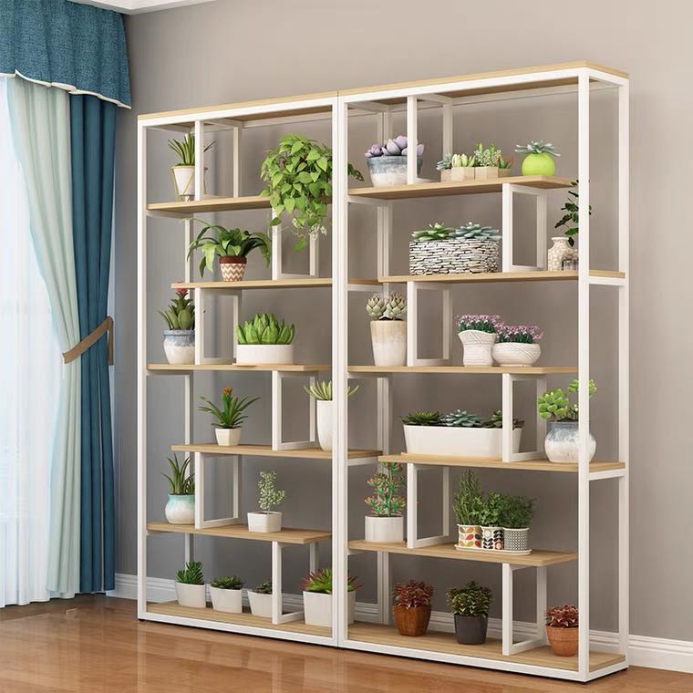 Shelf Rack Display Book Plant Shelf Room Divider Rack, Furniture & Home