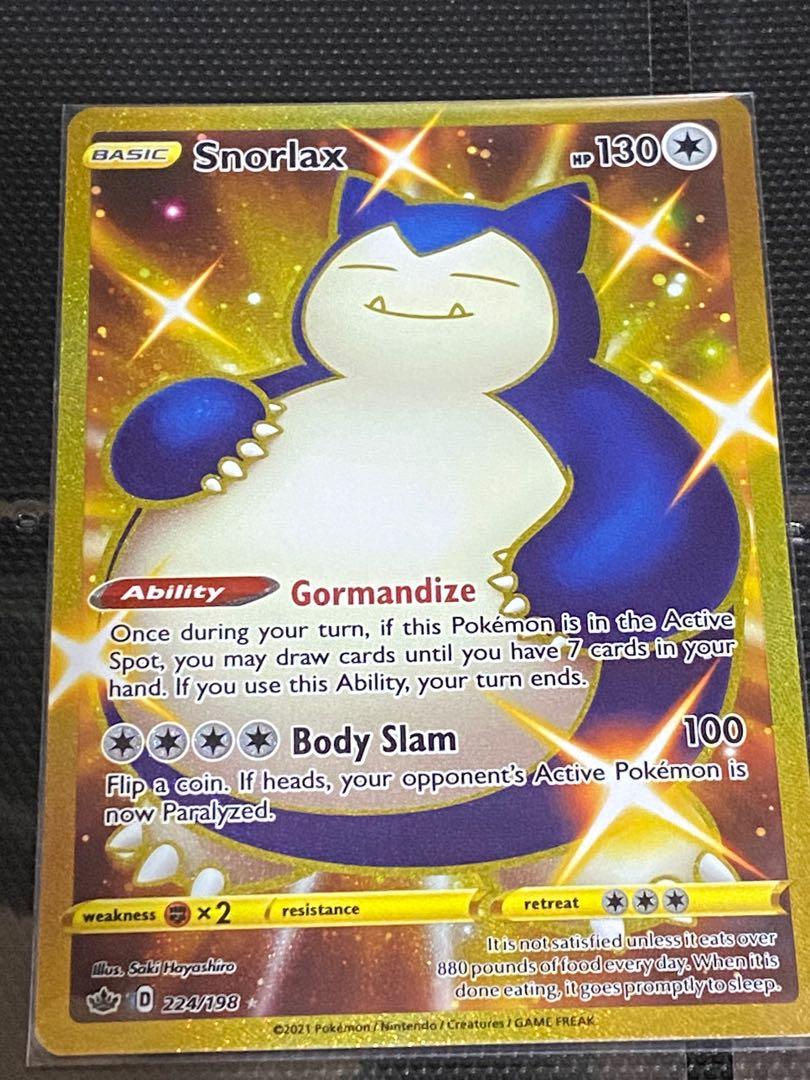 Pokemon Chilling Reign Shiny Snorlax Secret Rare Hobbies Toys Toys Games On Carousell