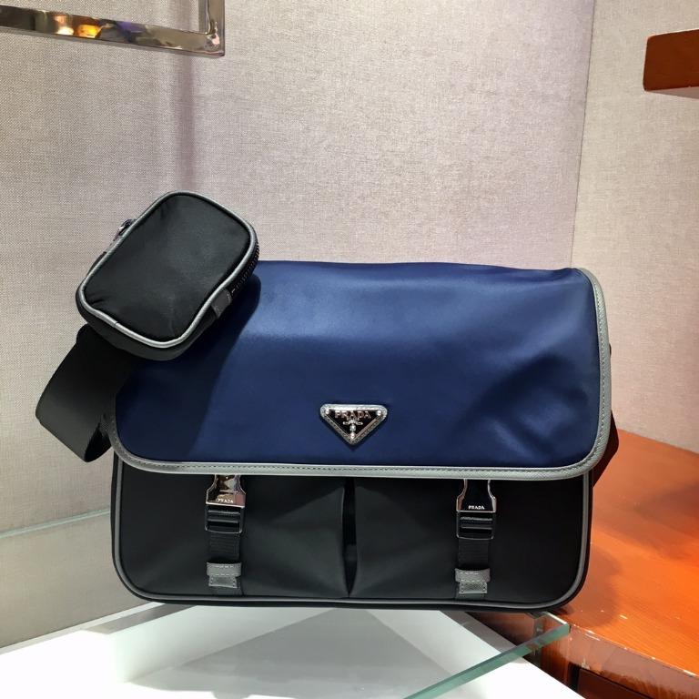 Mens prada best sale messenger bag