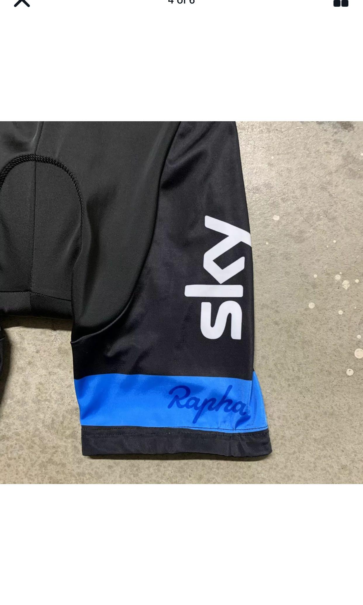 Rapha Team Sky Men's Replica Bib Shorts Size Small 單車連身衣單車