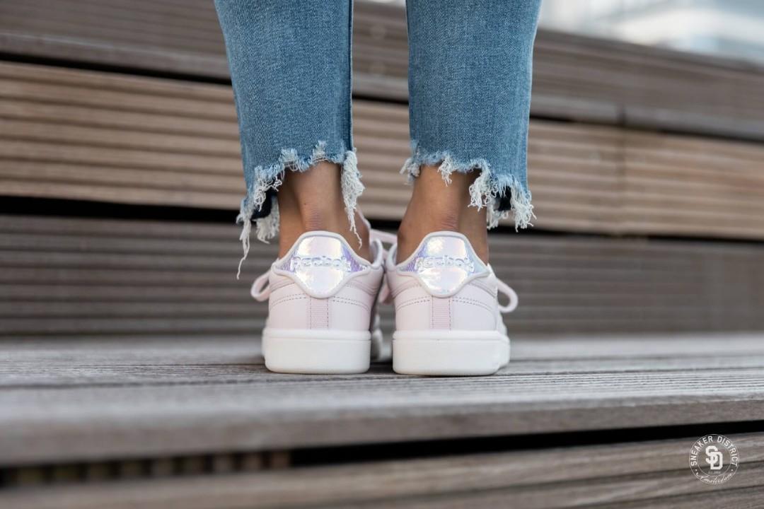 Reebok club c 85 womens pink top