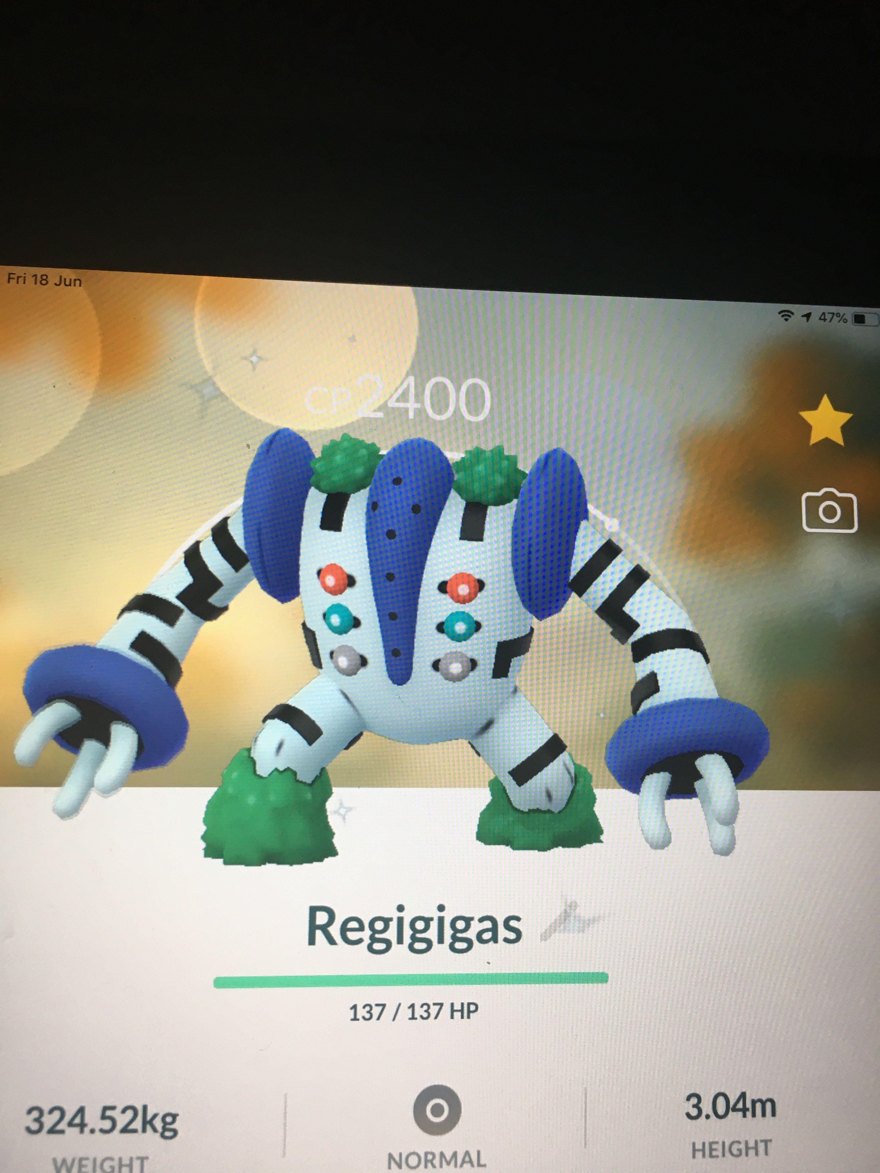 Shiny regigigas, Video Gaming, Gaming Accessories, In-Game Products on  Carousell