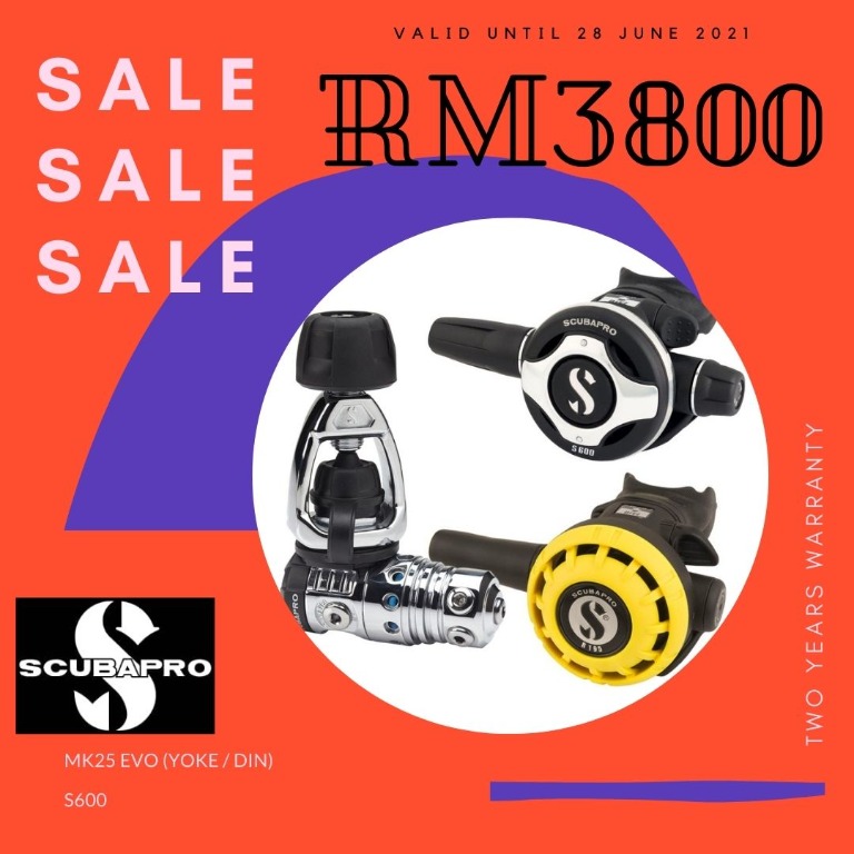 SCUBAPRO REGULATOR SET COMBO 1, Sports Equipment, Sports & Games