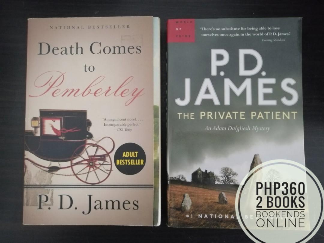 Selling 2 Books For Php360 Death Came To Pemberly The Private Patient By Pd James Hobbies Toys Books Magazines Fiction Non Fiction On Carousell