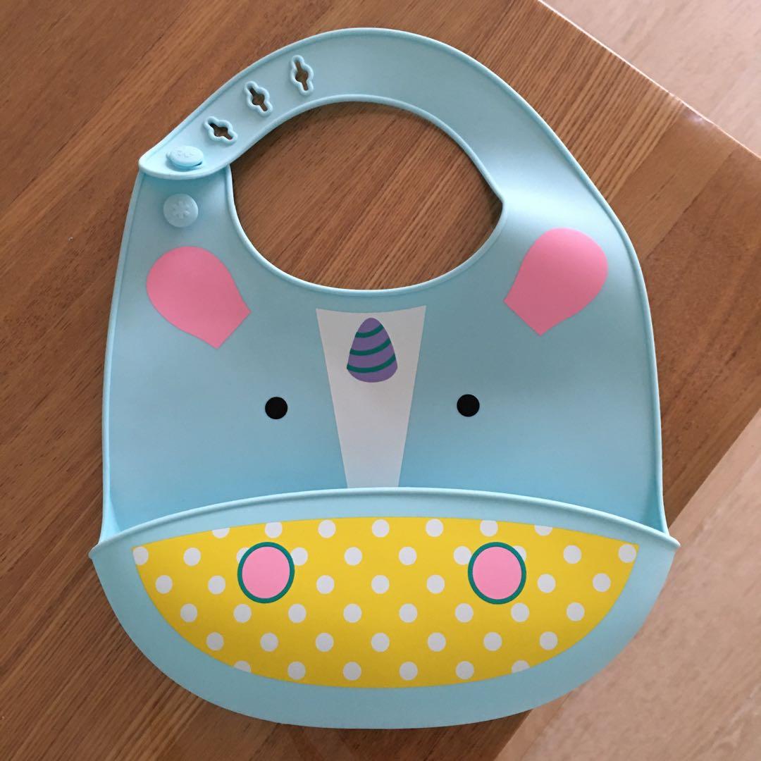 Skip Hop Silicone Bib Babies Kids Nursing Feeding Weaning