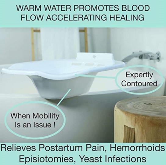 Soothic Sitz Bath Toilet Seat Postpartum Care Hemorrhoid Yoni Steam