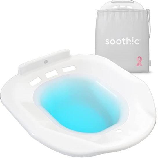 Soothic Sitz Bath Toilet Seat Postpartum Care Hemorrhoid Yoni Steam