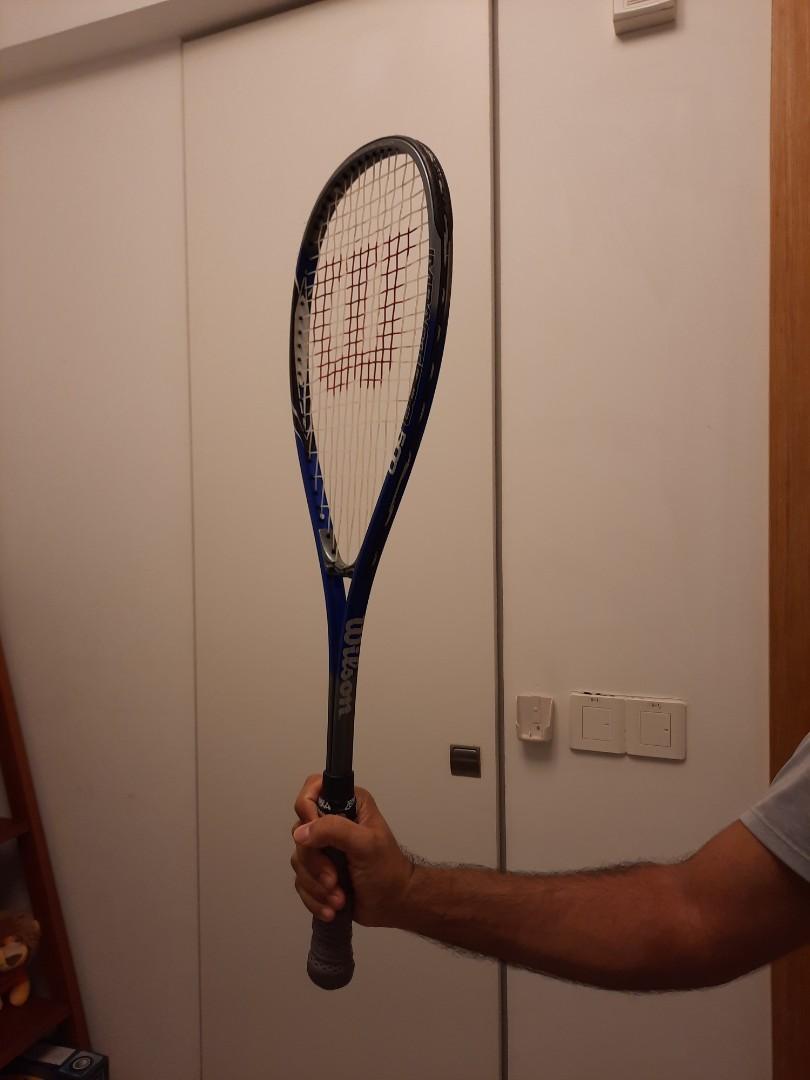 Squash Racket (Category: Racket & Ball Sports) located in Singapore. Submitted by jrl13 (Listing ID 1095175479, Image 1). Description: brand: Wilson good for beginners Model: Impact pro 500.