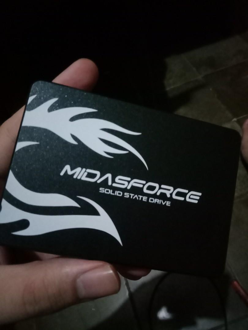 SSD MidasForce 256gb Bracket Kabel SATA