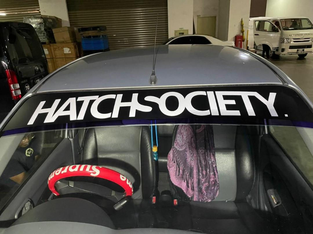 Sunshade + Font + 5D Carbon Fibre Wrap, Car Accessories