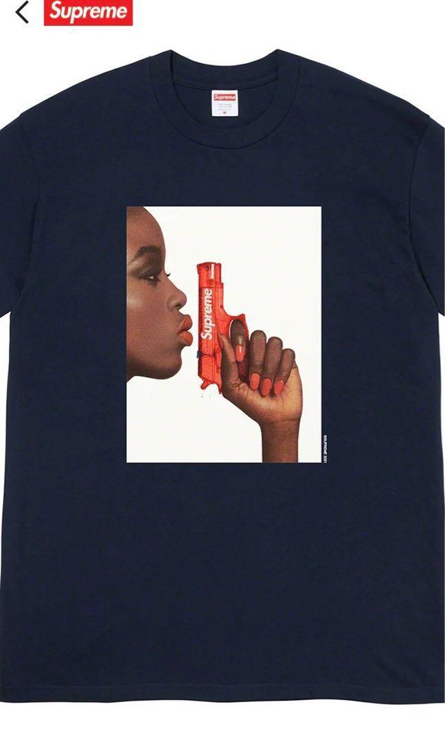 超激安人気supreme Water Pistol Tee ネイビー　Tシャツ Tシャツ/カットソー(半袖/袖なし)