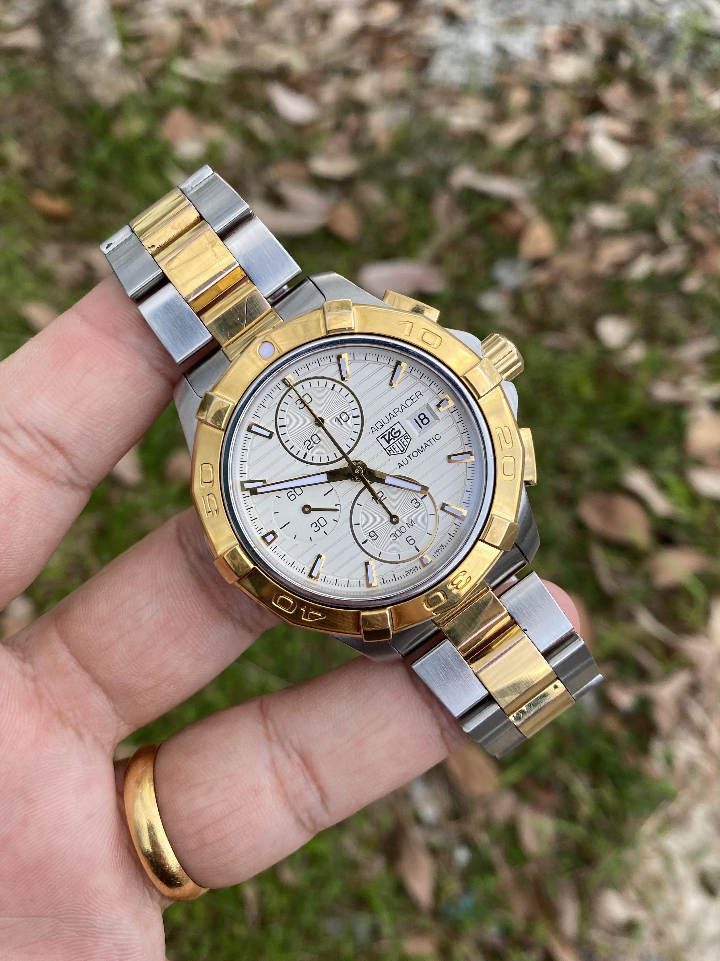 Tag heuer aquaracer gold mens outlet