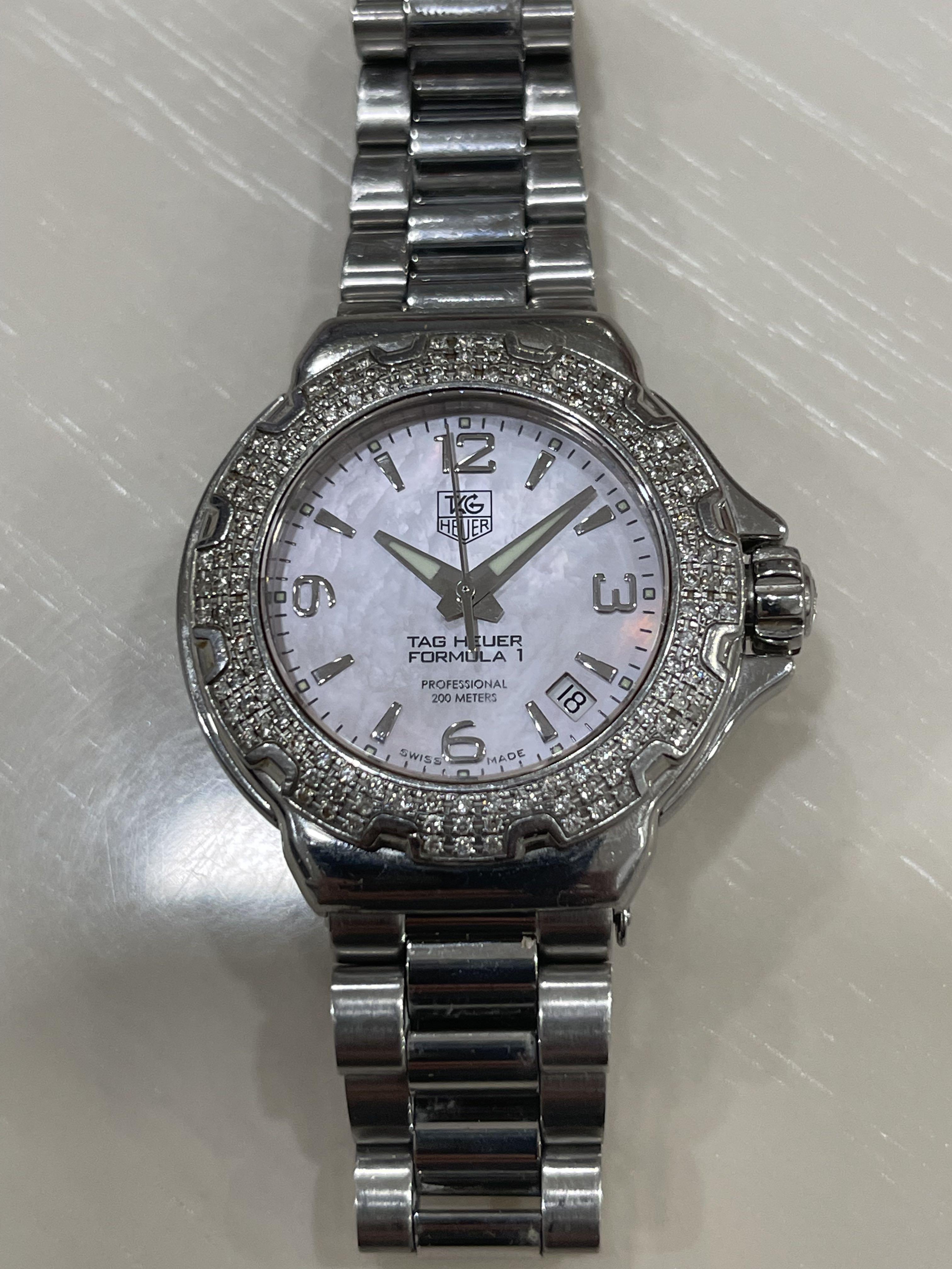 Tag heuer formula top 1 mother of pearl