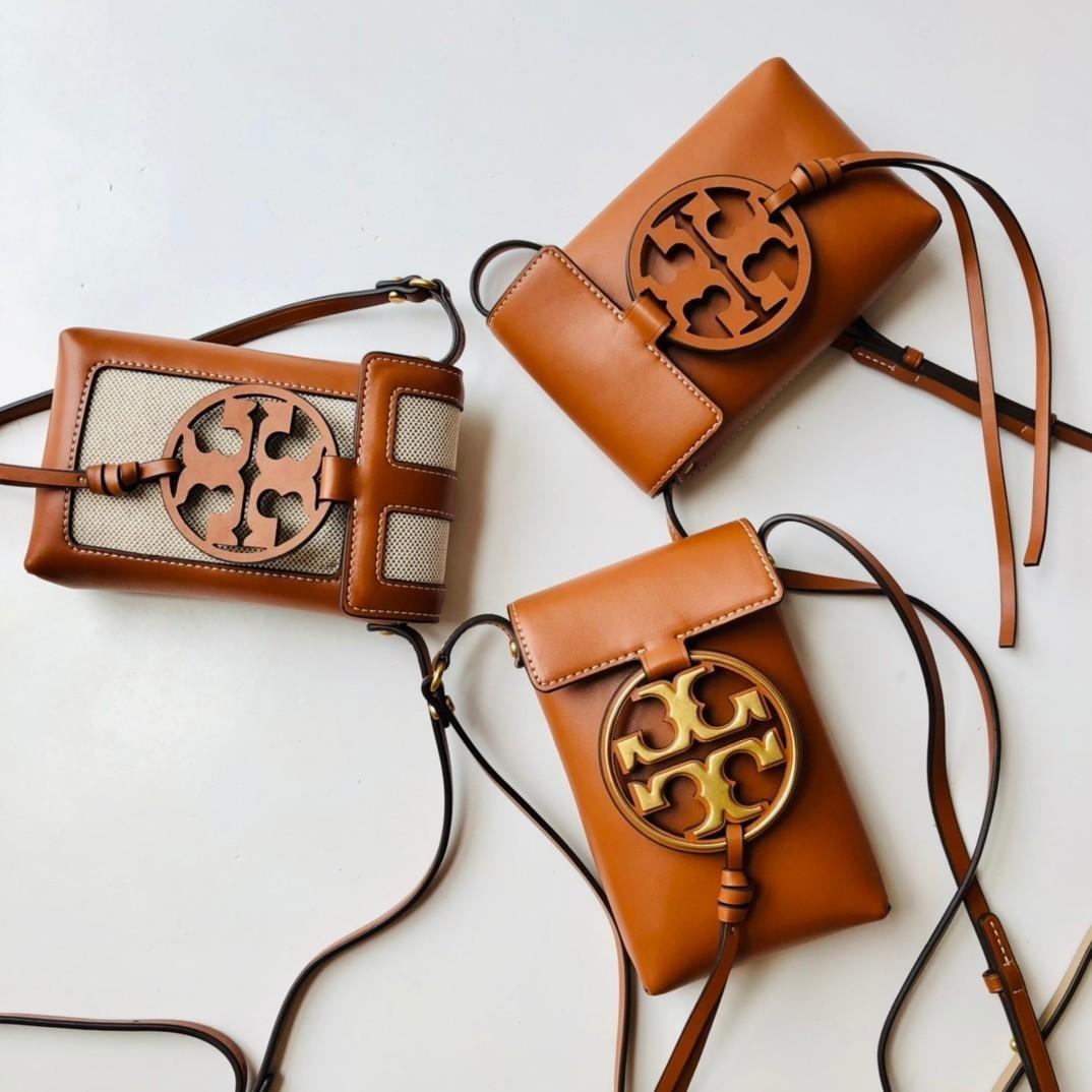 Cell Phone Tory Burch Miller Leather Phone Crossbody Bag Tory