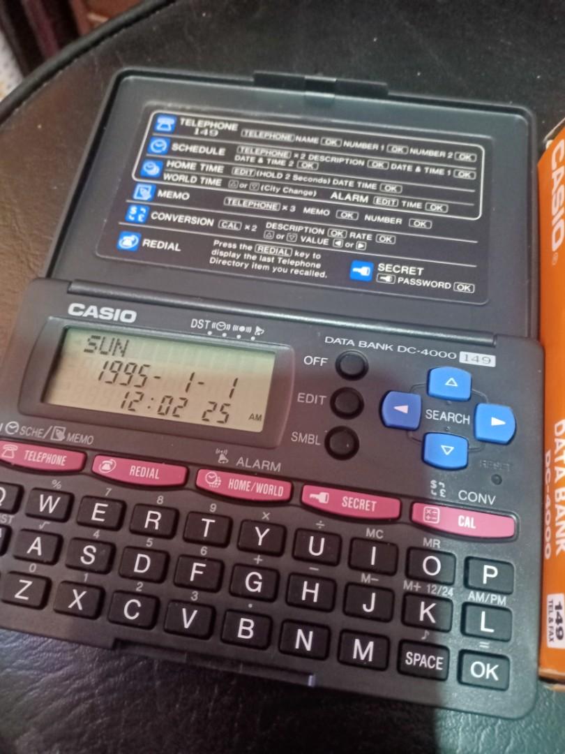 Vintage Casio databank (Category: Other Gadgets) located in Las Pinas. Submitted by the_recycle_shop (Listing ID 1095070950, Image 2). Description: Vintage 90s gadget Good working condition Unused stored.