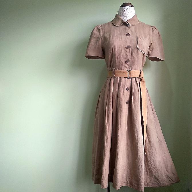 Linen vintage dresses hot sale