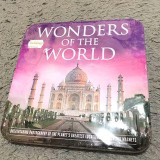 Wonders Of The World Slim Tin Souvenir Magnet