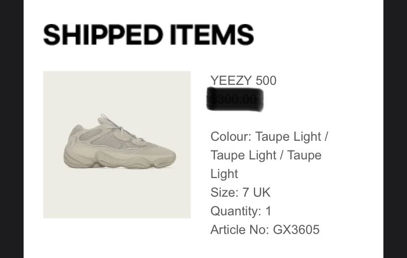 Adidas Yeezy 500 Taupe Light GX3605 Size 12 Mens Kanye West Shoes