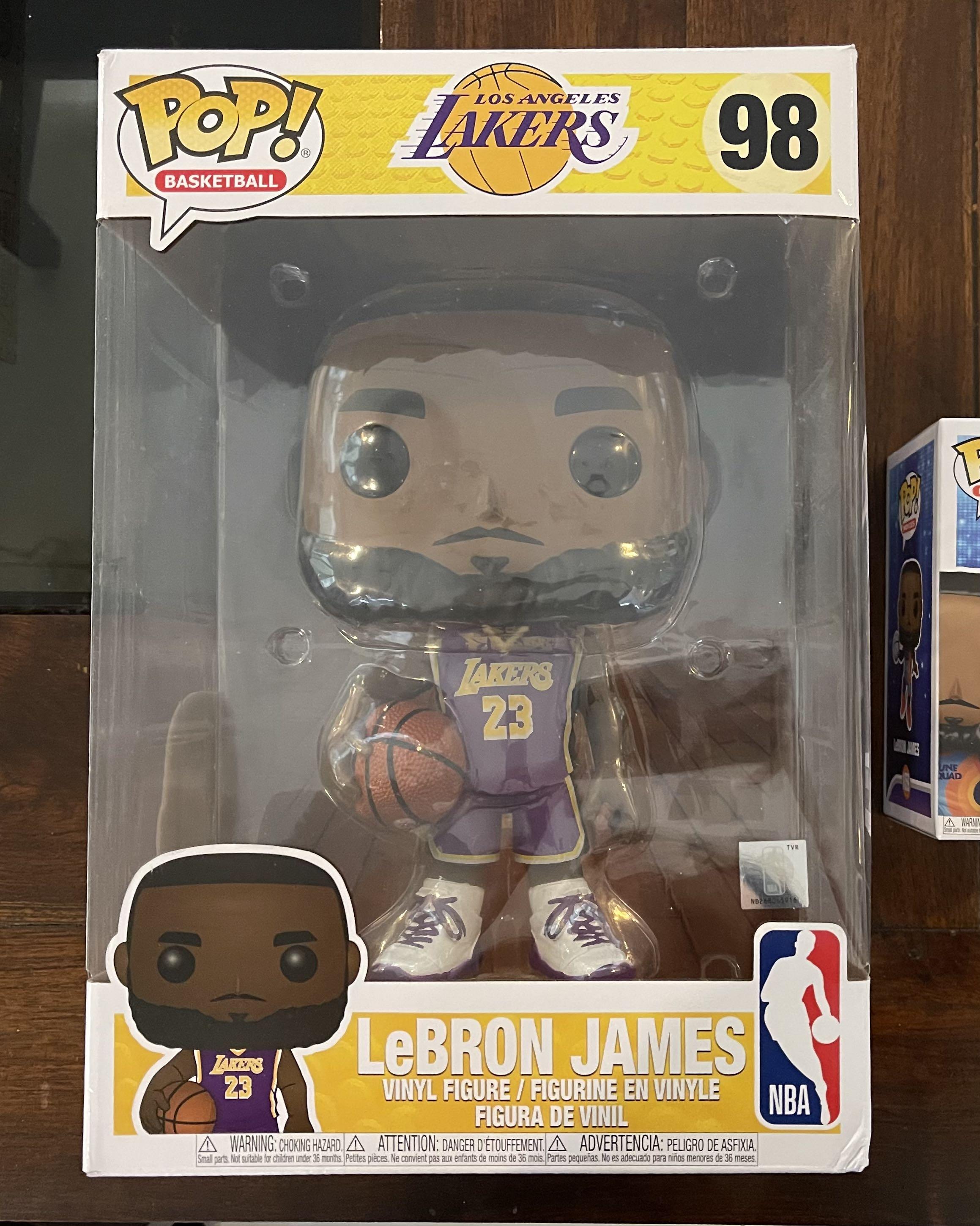 Funko POP! NBA: LA Lakers LeBron James (Purple Jersey) 10-in Vinyl