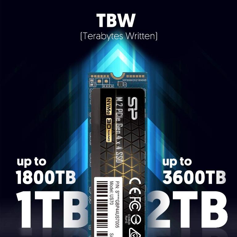 2 Tb Nvme Ssd Silicon Power 3600 Tbw Read And Write Speeds Up To 5 000mb S And 4 400mb S Pcie Gen 4 Computers Tech Parts Accessories Computer Parts On Carousell