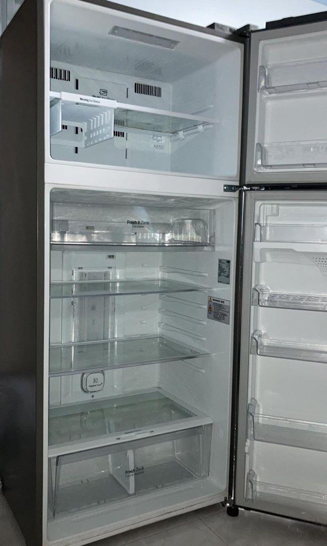 506L Top Freezer with Inverter Linear Compressor in Platinum Silver, TV