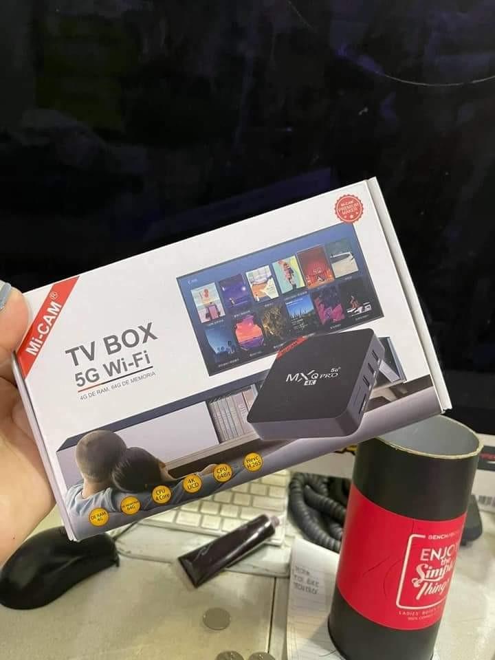 8GB+128GB MXQ PRO TV BOX (Category: Media Streamers & Hubs) located in Manila. Submitted by saguittarian06 (Listing ID 1095428422, Image 3). Description: RESELLER:850php :8GB+128GB MXQ PRO TV BOX �ANG BORING NA TV NYO GAWIN NATIN SMART TV/ANDROID TV� PARA SA MGA GUSTONG MAG SMART TV/ANDROID TV PERO WALANG BUDGET. PARA SA MGA GUSTONG MAIWAS ANG MGA KIDS SA GADGETS. May Wifi Kaba Sa Inyo? Gawin Nating SMART TV OR android tv ang Luma Niyong TV � Eas