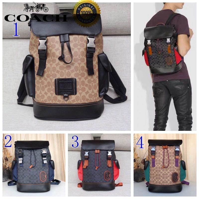 Coach mens designer backpacks deals