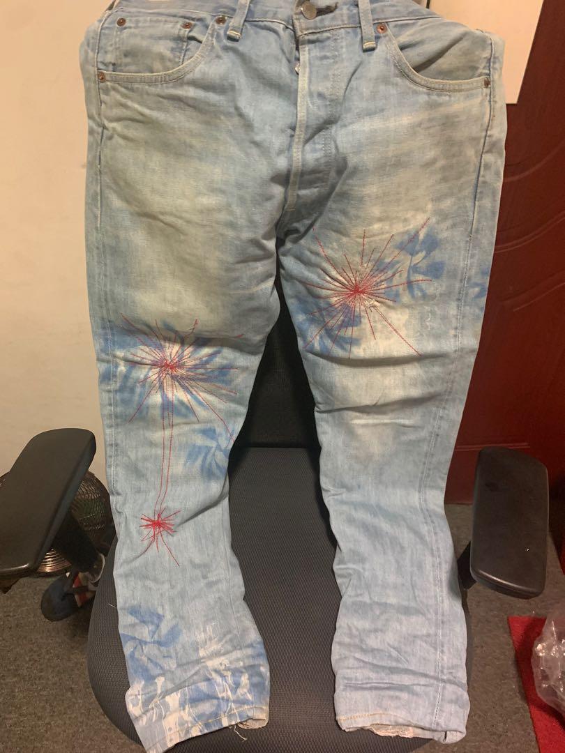 日本制Levi's LVC 66501 big E 花火版, 男裝, 褲＆半截裙