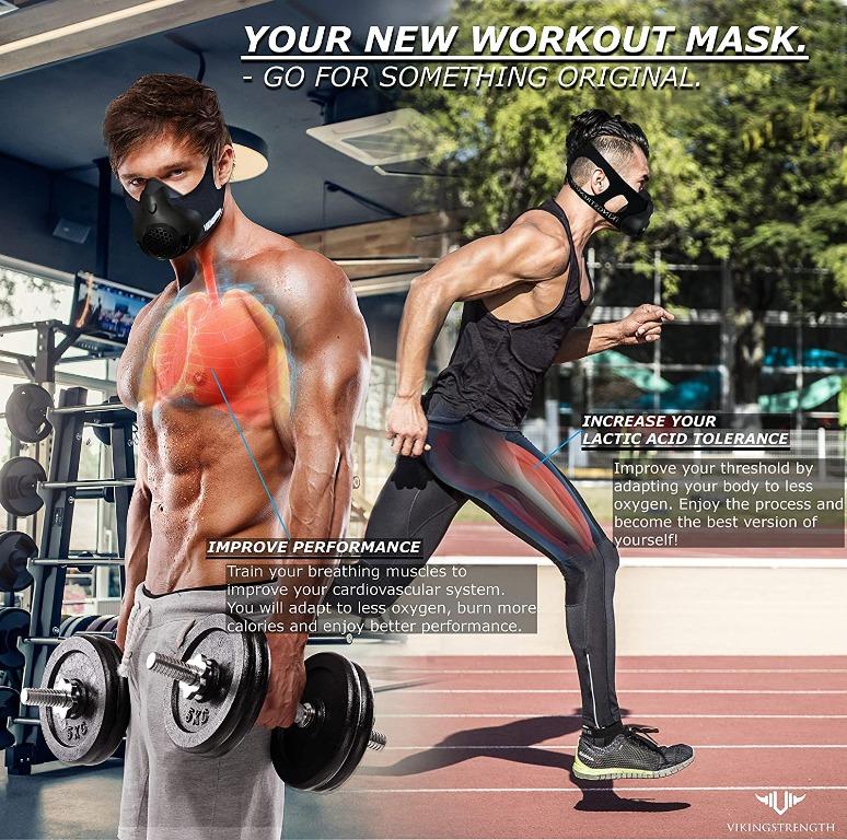 Workout Mask for Breathing Resistance Running Biking Fitness