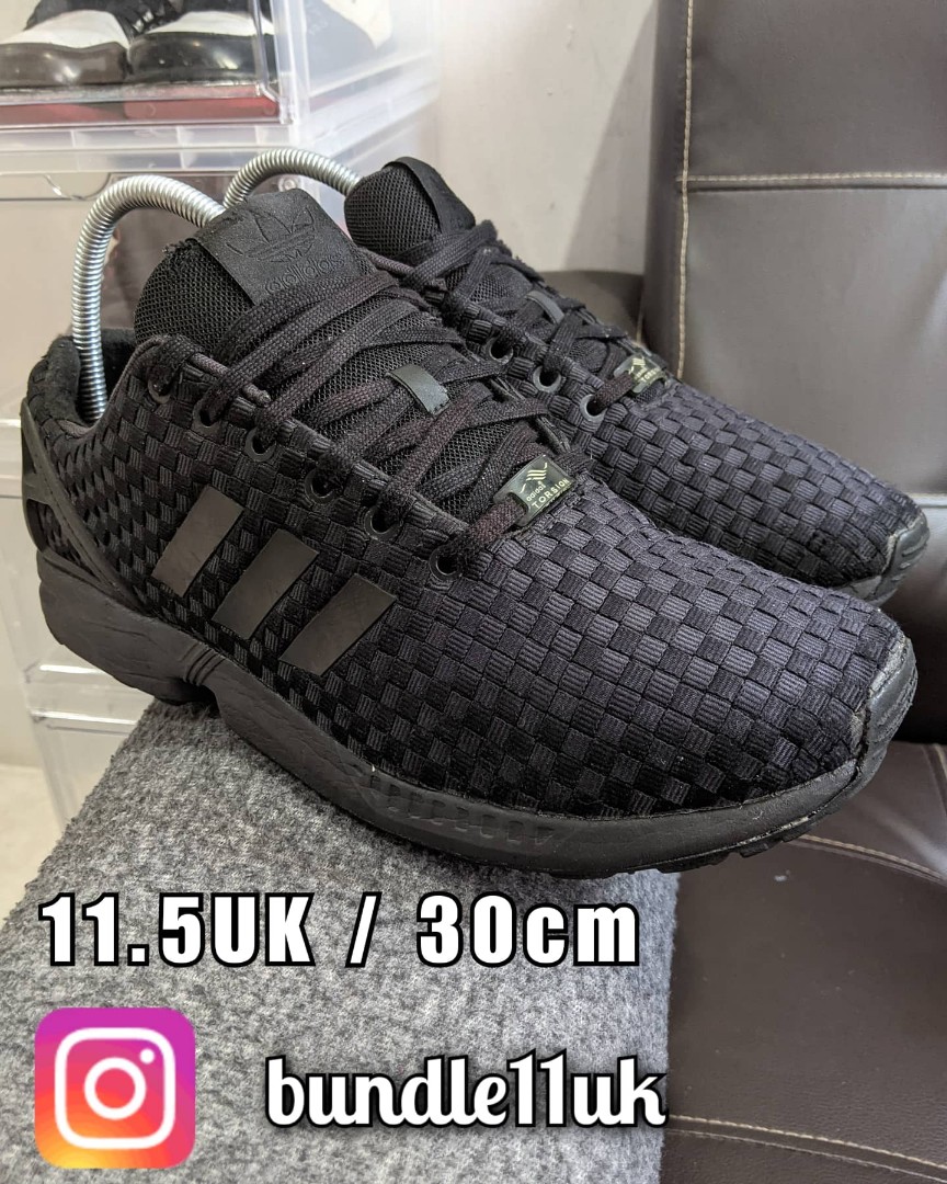 Adidas Originals ZX Flux Black 11.5UK Men s Fashion Footwear
