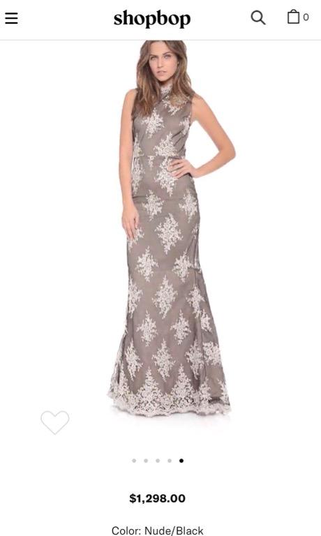 Alice Olivia Felice Embroidered Gown wedding designer dress