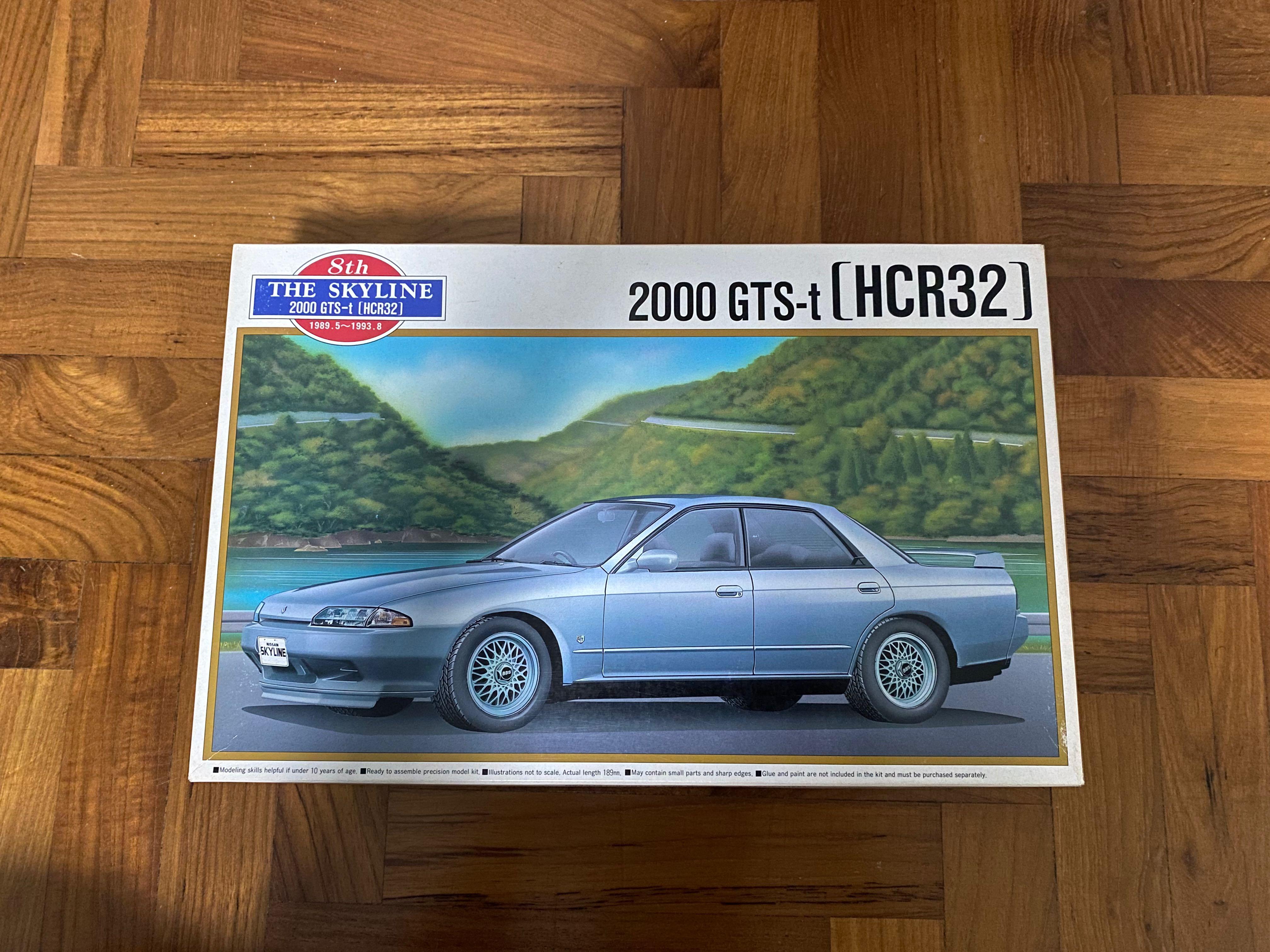 Aoshima 1 24 Scale Nissan Skyline Hcr32 Gts T Type M 4 Door Sedan Car Model Kit Hobbies Toys Toys Games On Carousell