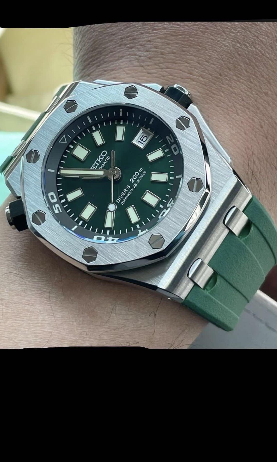 AP homage watch Diver ROO Seiko mod case, Men's Fashion, Watches &  Accessories, Watches on Carousell