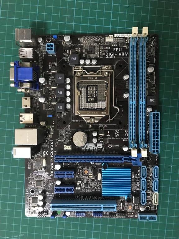 Asus B75MA Motherboard LGA 1155, Computers & Tech, Parts & Accessories