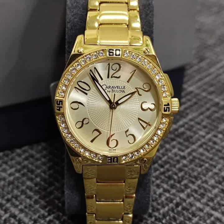 Caravelle women's gold watch online