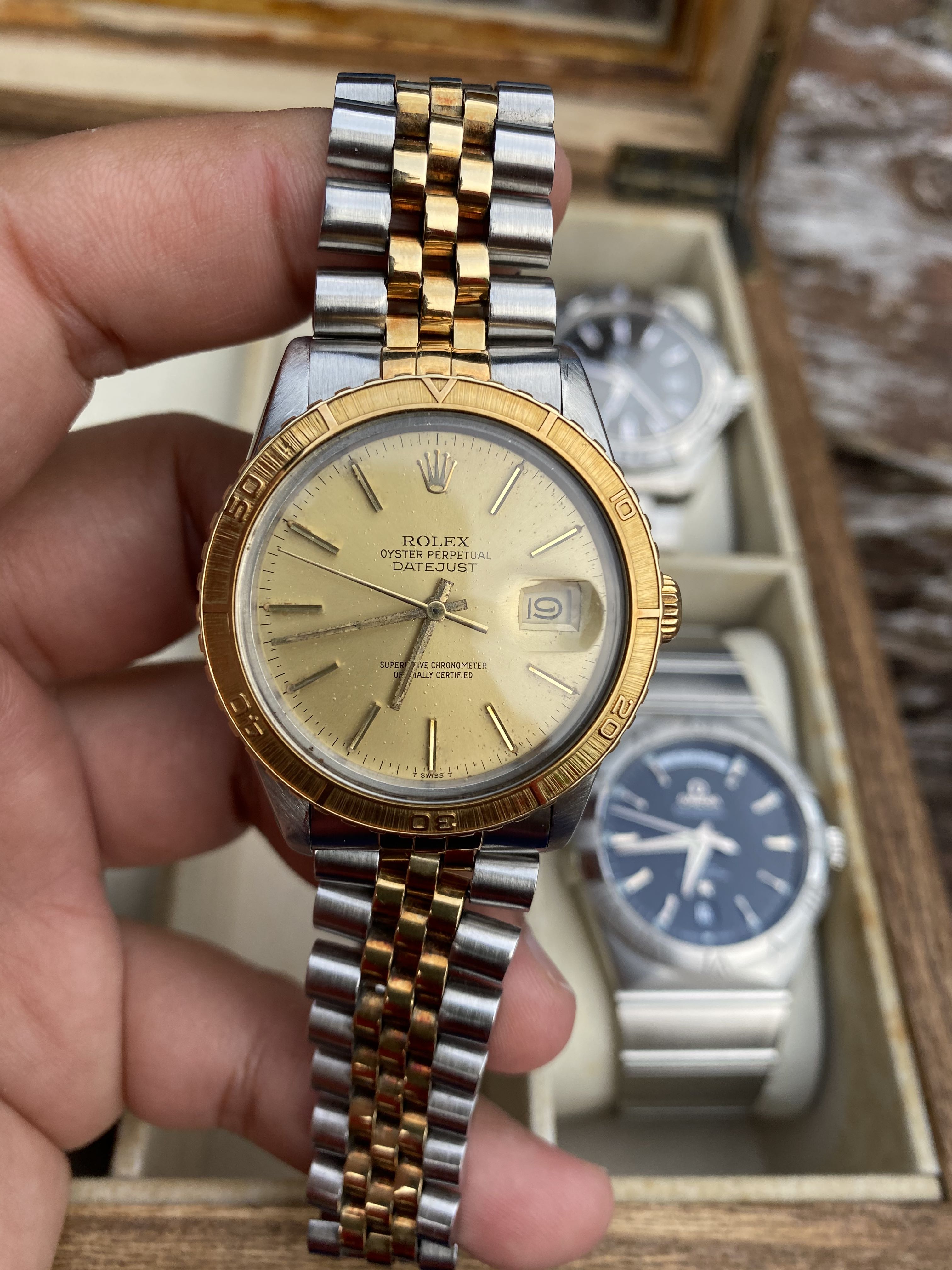 Authentic Rolex Thunderbird 38mm Ref 16253 18K Gold Stainless Steel