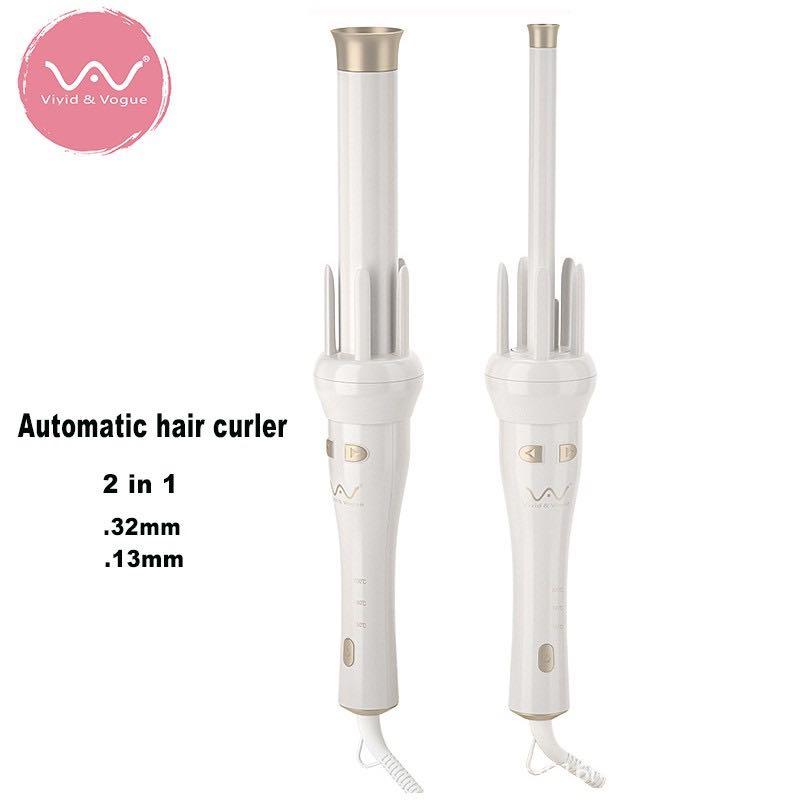 Authentic Vivid Vogue 4 Gen Automatic Hair Curler 2 In 1 Ceramic Beauty And Personal Care Hair 
