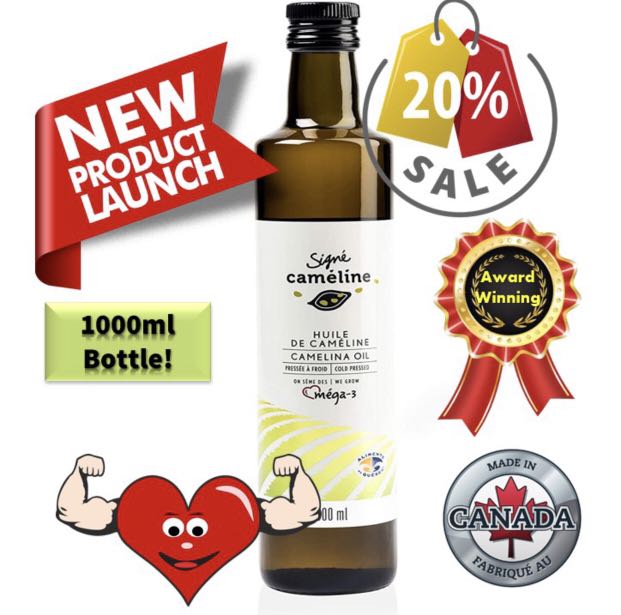 Award Winning Camelina Cooking Oil 20 Off Introductory Offer While Stocks Last Food Drinks Other Food Drinks On Carousell
