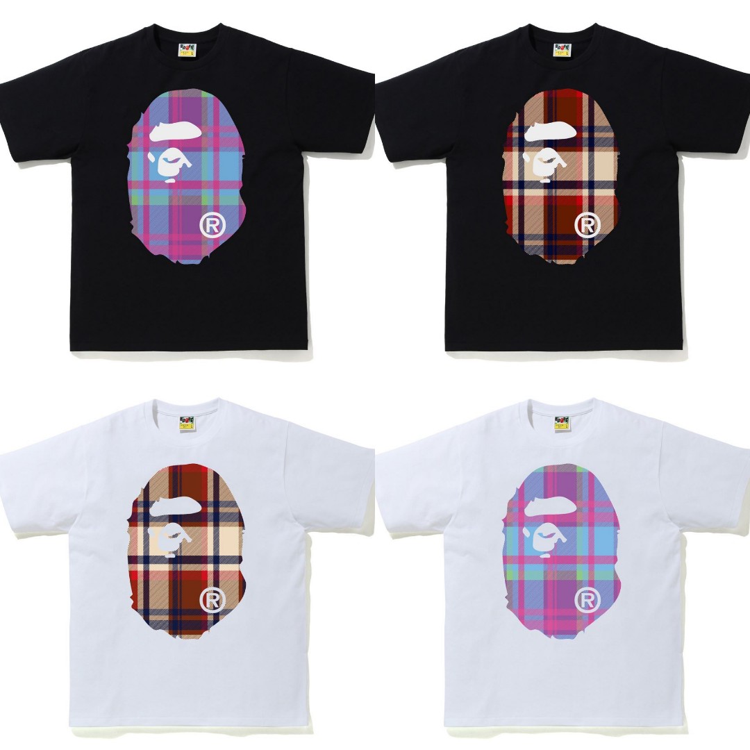 bape checkered tee